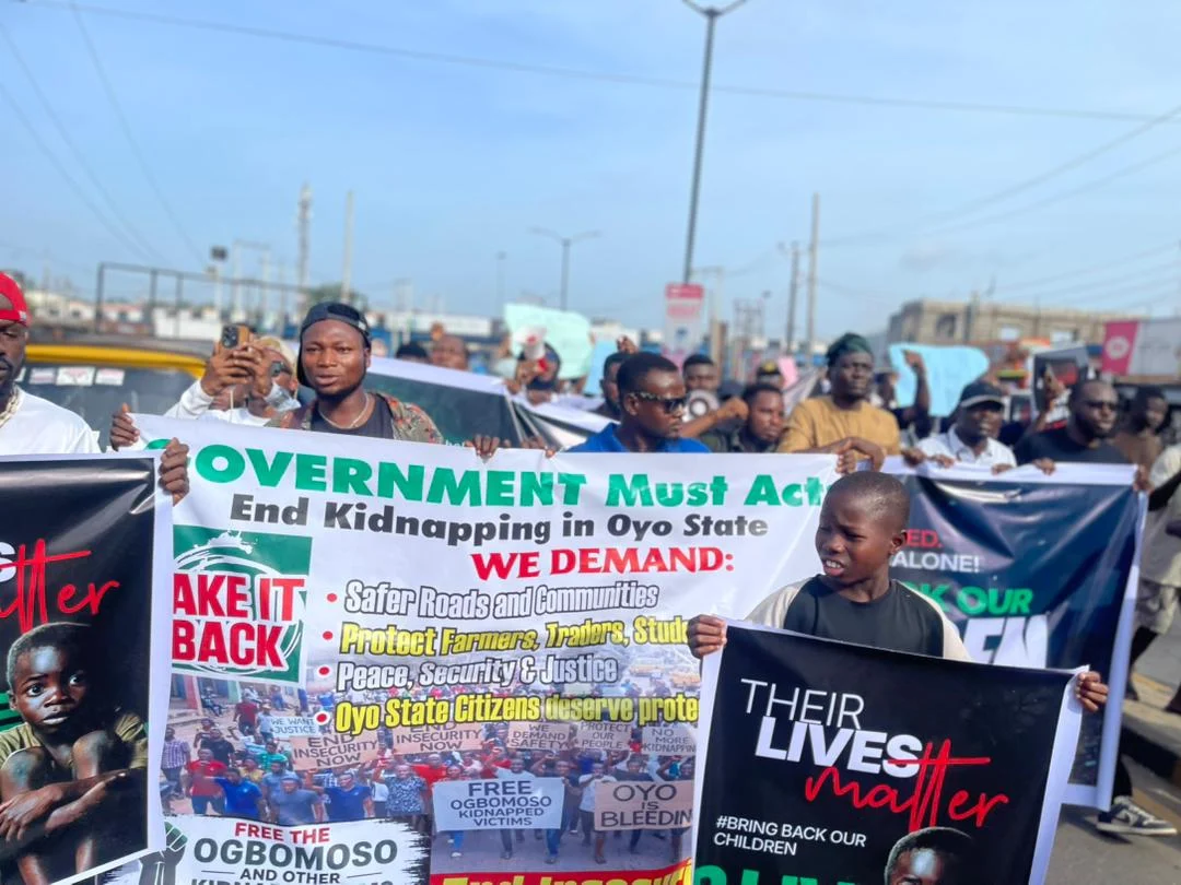 Take-It-Back Movement Protests Oyo School Kidnappings, Demands Immediate Release of Abducted Pupils