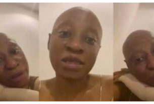 Nollywood actress Cynthia Anijekwu speaking in an emotional video appeal for financial support for cancer treatment