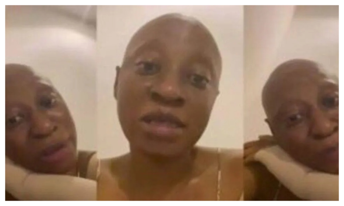 Nollywood actress Cynthia Anijekwu speaking in an emotional video appeal for financial support for cancer treatment